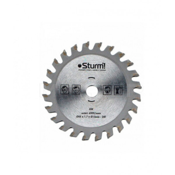 Диск для дерева 85 24Т 1,7 з напайками Sturm CS5045MS-85-24Т