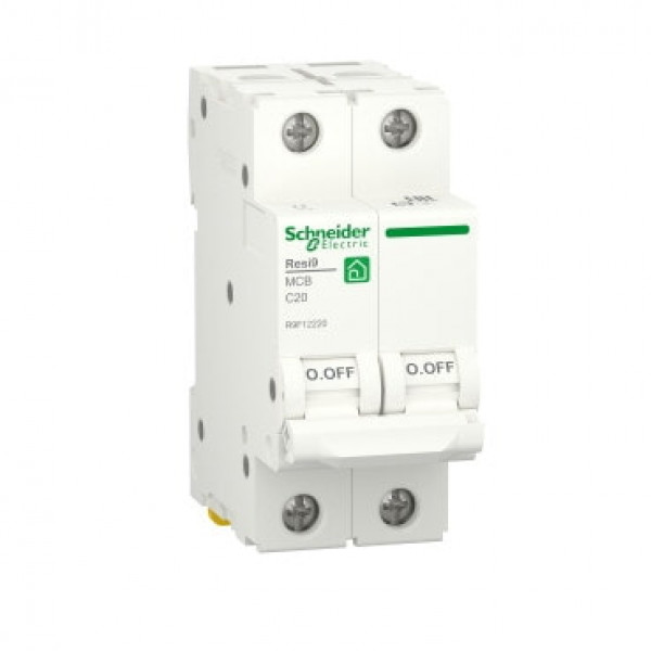 Автомат 2P/20A С RESI9 SCHNEIDER R9F12220