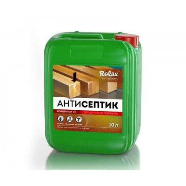 Антисептик для деревини Ролакс 10л (конц.1:1)