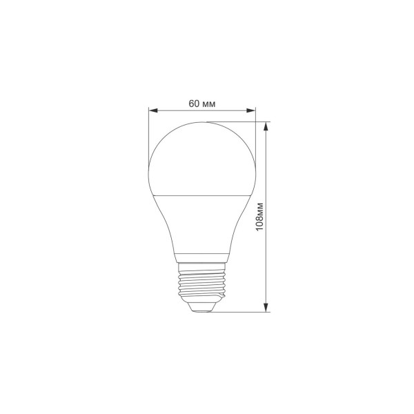 Лампа A60 10W E27 4100K Titanum