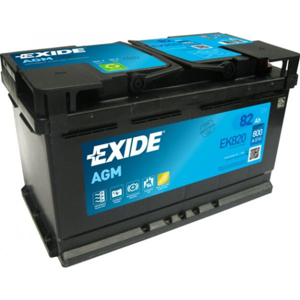 Акамулятор 82Ah-12v Exide AGM 315x175x190