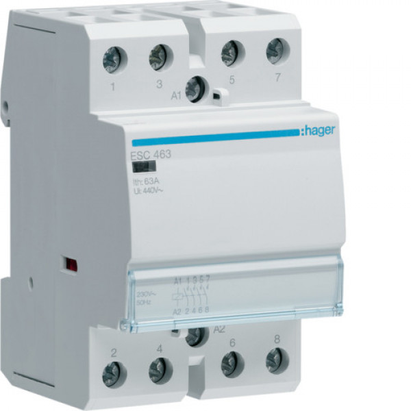 Контактор 63A 4НВ, 230В Hager