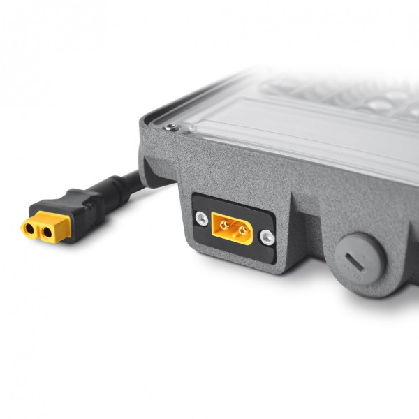 Прожектор 30W 5000K IP65 з акум., сон.батар Videx