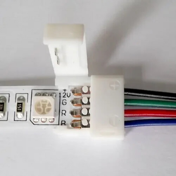 Коннектор для Led ленты 10мм RGB (зажим-зажим) B SC-09-SWS-10-4