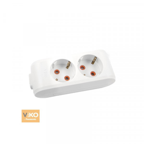Колодка 2 гнізда земля VI-KO 90114200