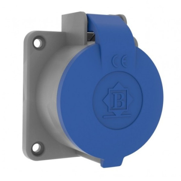 Розетка станкова накладна 2P+PE 16A 250V Bemis BP1-1402-2410