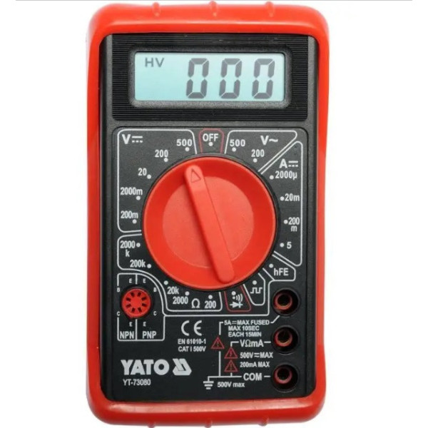 Мультиметр цифровий Yato YT-73080