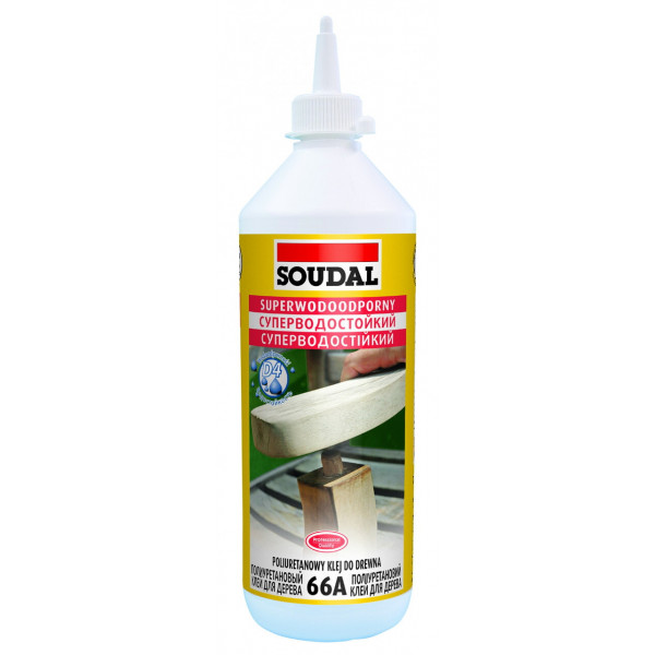 Клей для дерева 66А суперводостійкий (D4) 250г. Soudal