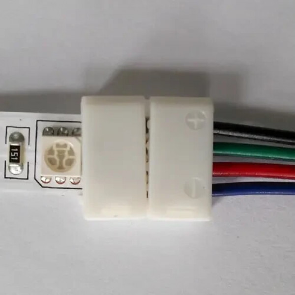 Коннектор для Led ленты 10мм RGB (провод-зажим) B SC-08-SW-10-4