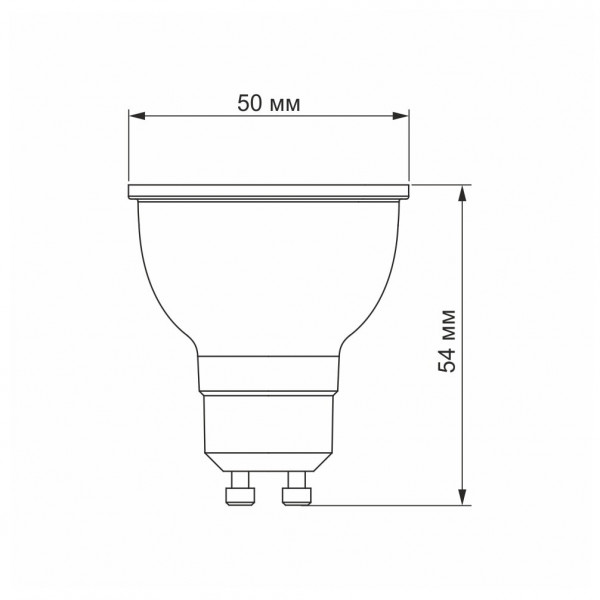 Лампа MR16 GU10 6W 4100K Videx VL-MR16e-06104