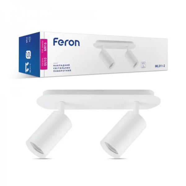 Світильник точковий ML311-2 GU10 білий Feron