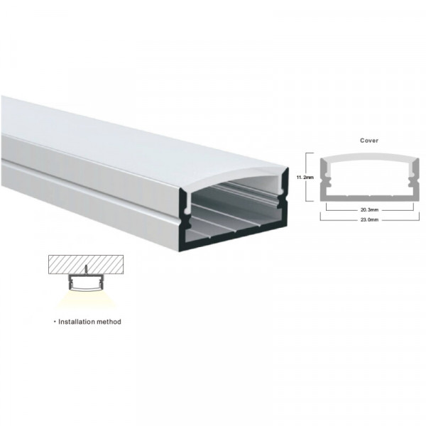 Led розсіювач SVL матовий 3м LP-SL095
