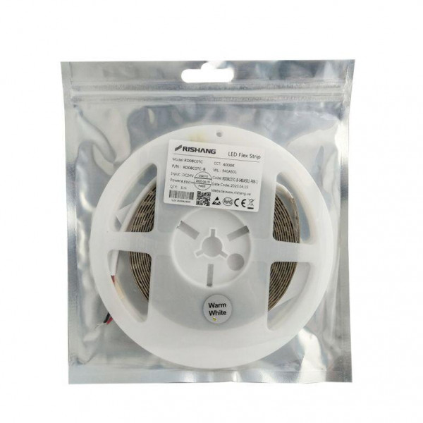 Стрічка світлодіодна 2014-308-IP20-10-24V 23W 3м4000К Rishang RD00X8VC-T 3,7м