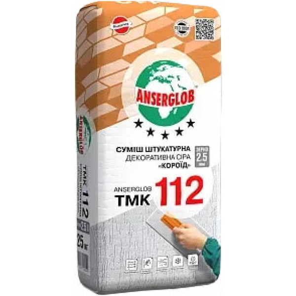 Штукатурка Короїд ТМК-112 2,5мм ANSER сіра (25кг)