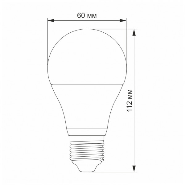 Лампа A60 10W E27 3000K Videx VL-A60e-10273
