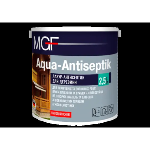 Лазур-антисеп MGF Aqua-Antiseptik полісандр 2,5л