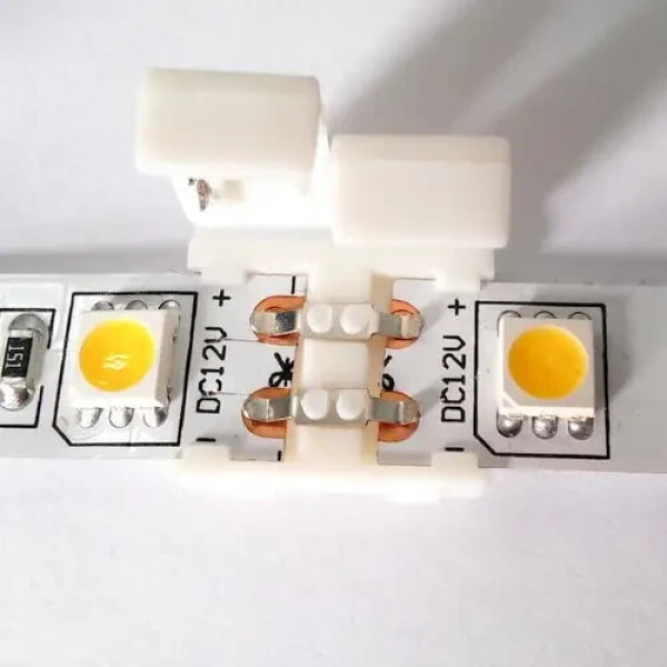 Коннектор для Led ленты 10мм (зажим-зажим) Biom SC-02-SS-10-2