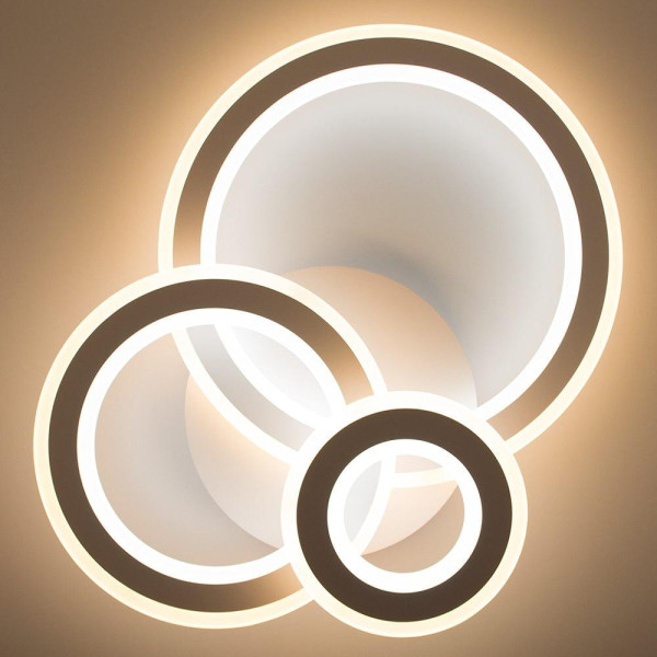 Светодиодная люстра 108W TRIPLEX ROUND с д/у Lumi