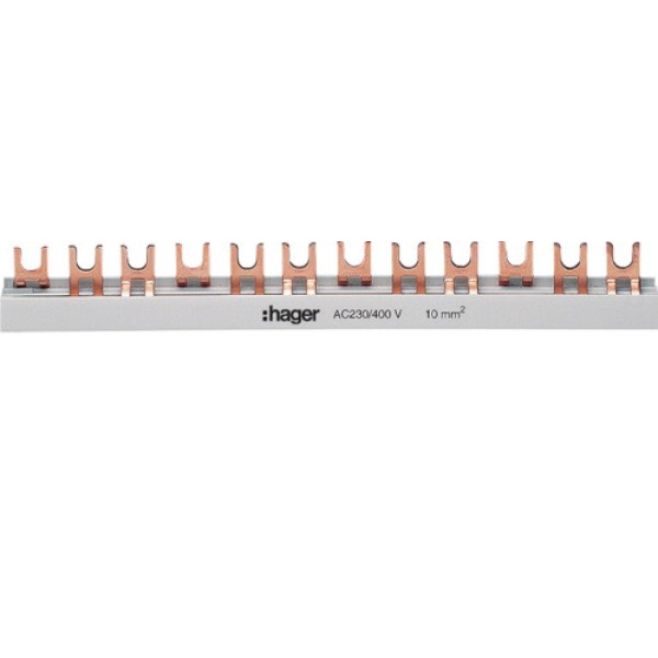 Шина з'єднувальна FORK 3P 63А (100см) Hager KDN363B