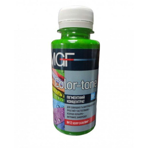 Пігмент Color-Tone MGF 100мл №12 Салатовий MGF №12