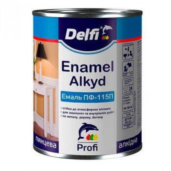 Емаль ПФ-115 хакі 2.8кг Delfi