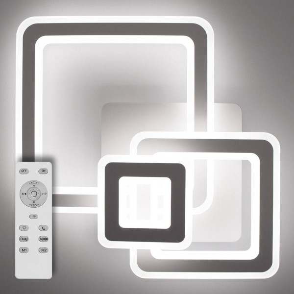 Світлодіодна люстра  124W TRIPLEX SQUAR з д/у Lumi