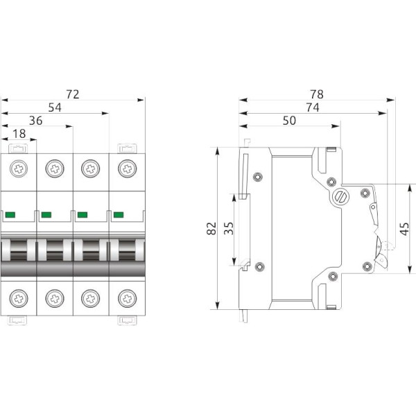 Автомат 1P/ 16A C 6kA FB1-63 ECO Промфактор