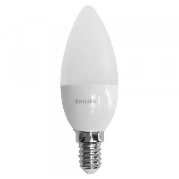 Лампа C37  6.5W E14 4000K Philips