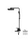 Душова стійка Globus Lux SICILIA чорна SBQ -SH-125ВВ