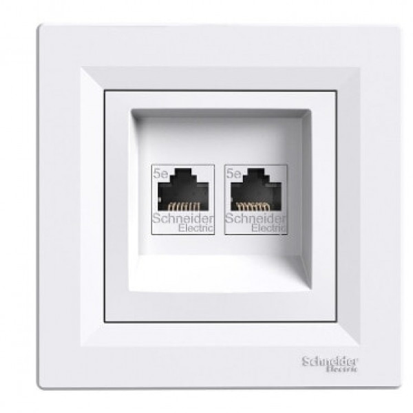 Розетка комп'ютерна 2-а Schneider (Asfora) EPH4400121