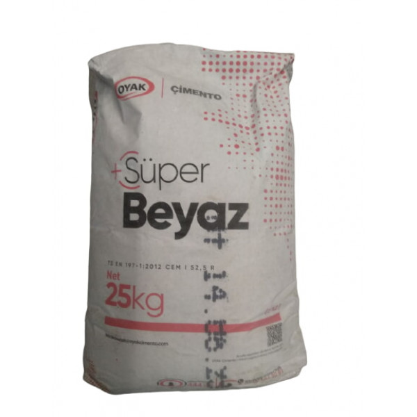 Цемент білий  СЕМ1 Super White Турція 25кг
