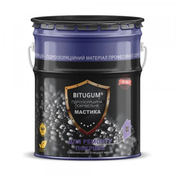 Мастика гідроізоляційна покрівельна Bitugum 18 л.