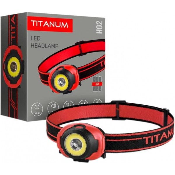 Ліхтар налобний 100lm 6500K Titanu TLF-H01