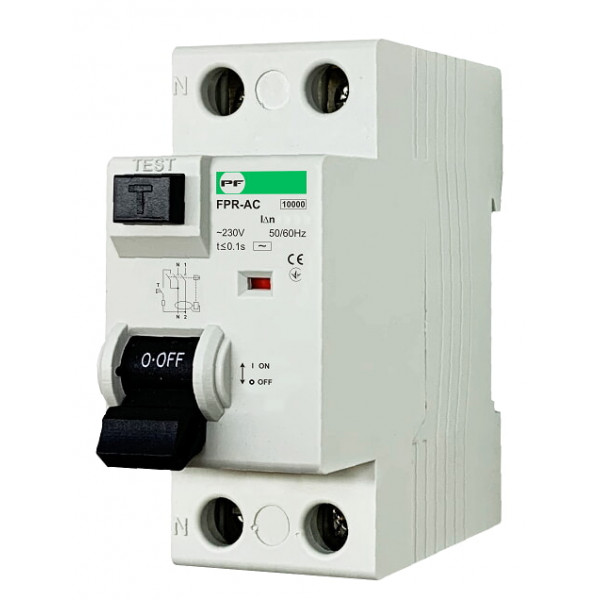 Реле захисту 2P 25A/0,03A FPR-AC Промфактор