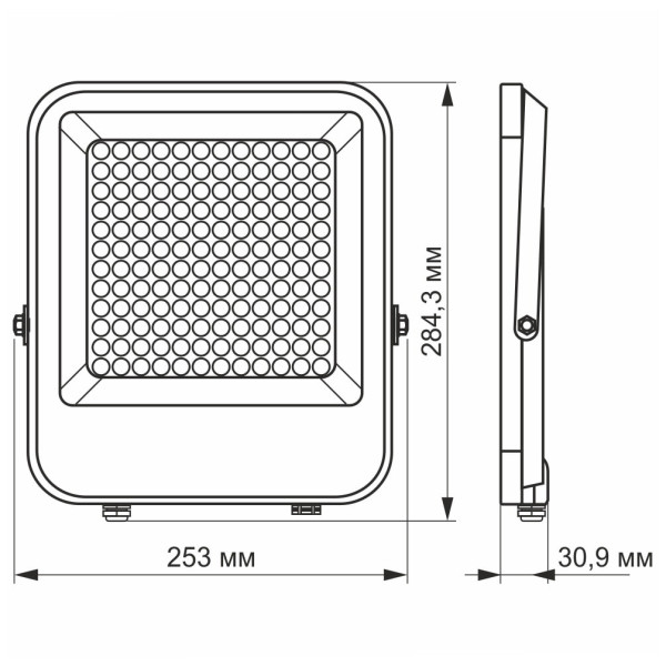 Прожектор 100W 5000K 13000lm IP65 Videx