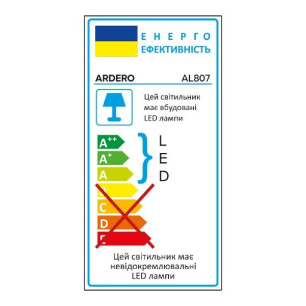 Світильник круг накладний 12W 960Lm 5000К IP40 Ard AL807 чорний