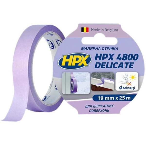 Стрічка малярна HPX 19ммх25м пурпурна SR1925