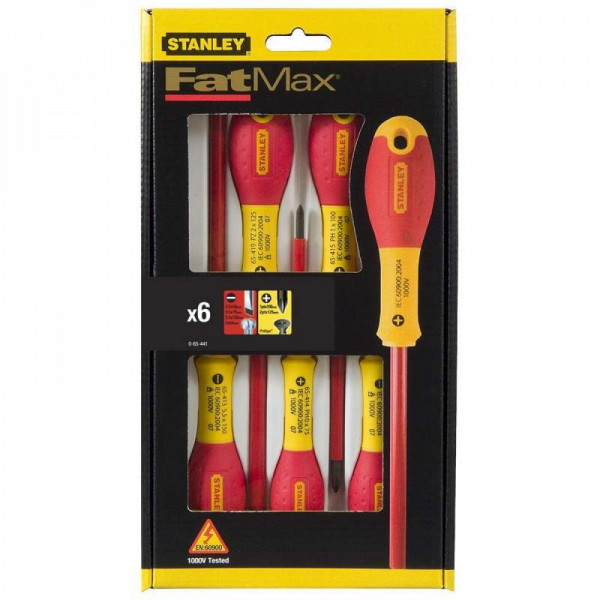 Набір викруток FatMax VDE1000V STANLEY, 6шт