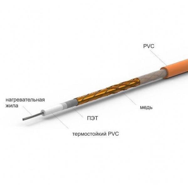 Кабель нагрівальний Ratey RD1 - 22,0 400Вт