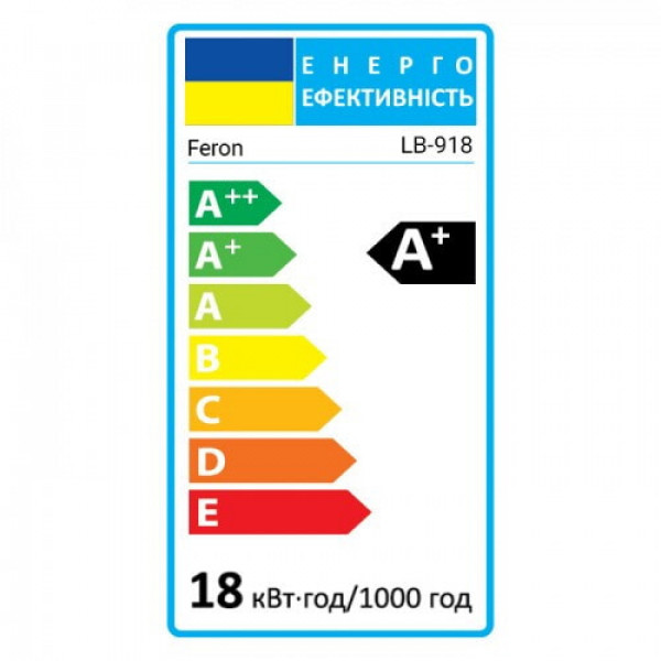 Лампа A65 18W E27 6500К Feron LB-918