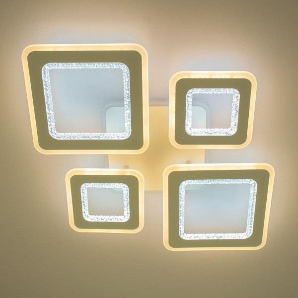 Світлодіодна люстра  104+20W Oval double RGB з д/у