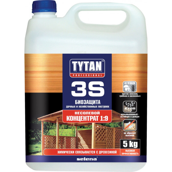 Біозахист для дерева 5л 3STytan Tytan3S зелений