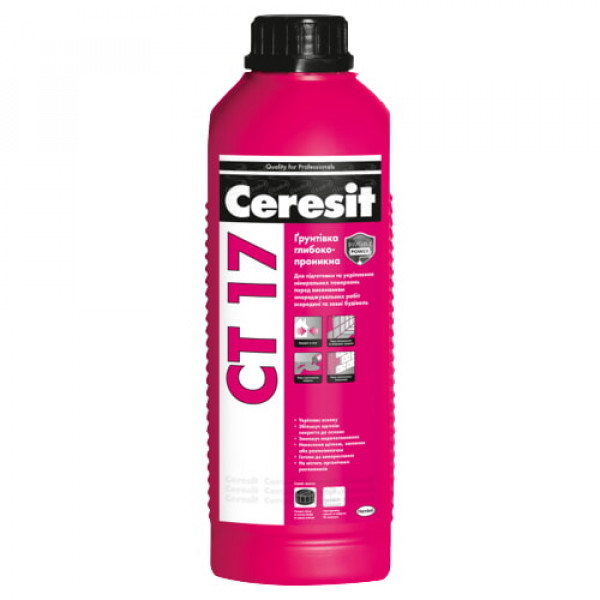 Грунт глибокопроник.Ceresit СТ-17 ( 2л) CT17 Червона