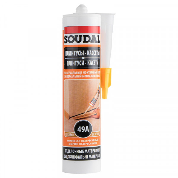 Клей монтажний унів. 49A Soudal 280 мл беж.