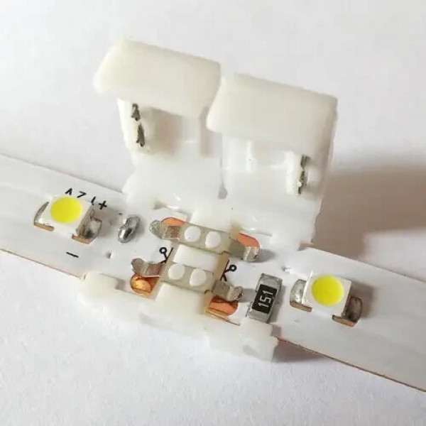 Коннектор для Led ленты 8мм (зажим-зажим) Biom SC-01-SS-8-2