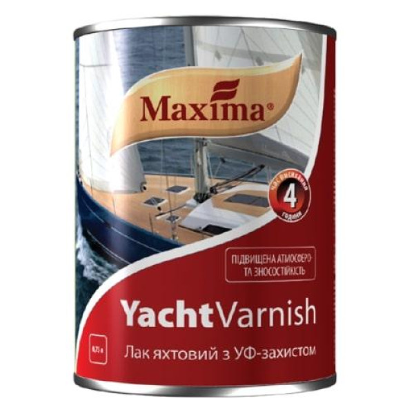 Лак яхтовий напівматовий 2,5л Мaxima