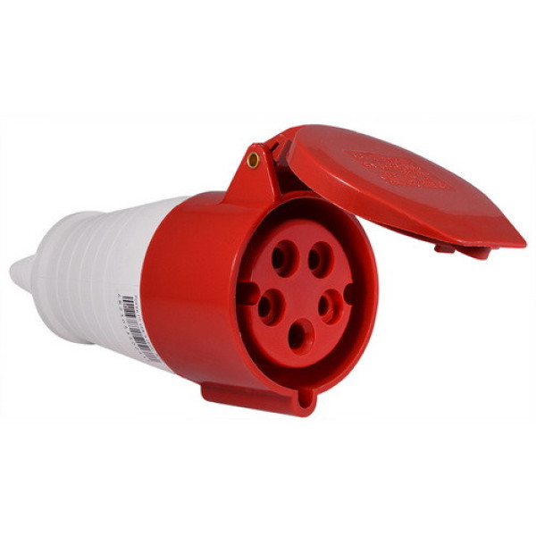 Розетка силова переносна 215 3P+PE+N 16A 220V Аско