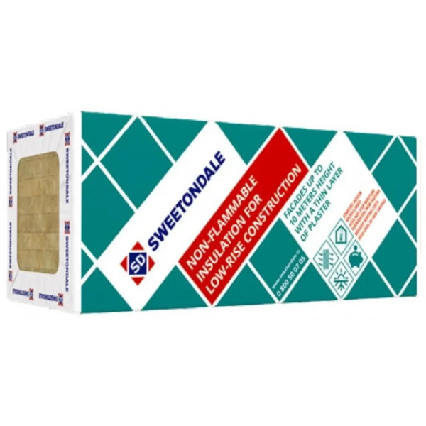 Утеплювач ТЕХНОФАС КОТЕДЖ 50х600х1200 4,32м2 4,32м2/105кг/м3