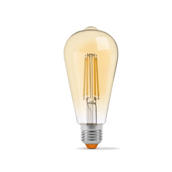 Лампа ST64FD 6W E27 2200K димер бронза Videx VL-ST64FAD06272