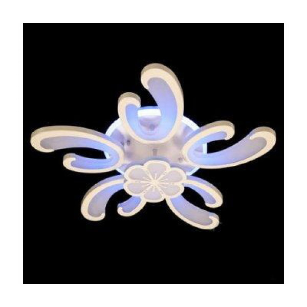 Світлодіодна люстра 125W 8168/5+1 WH LED 3color